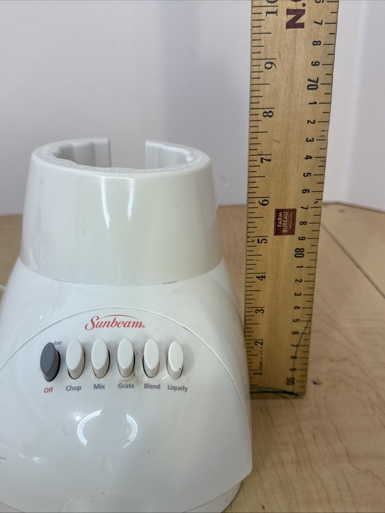 Sunbeam 6-Speed Blender Base White Tested