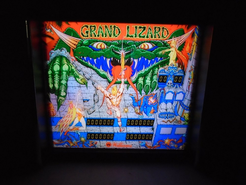 Williams Grand Lizard Pinball Head LED Display light box