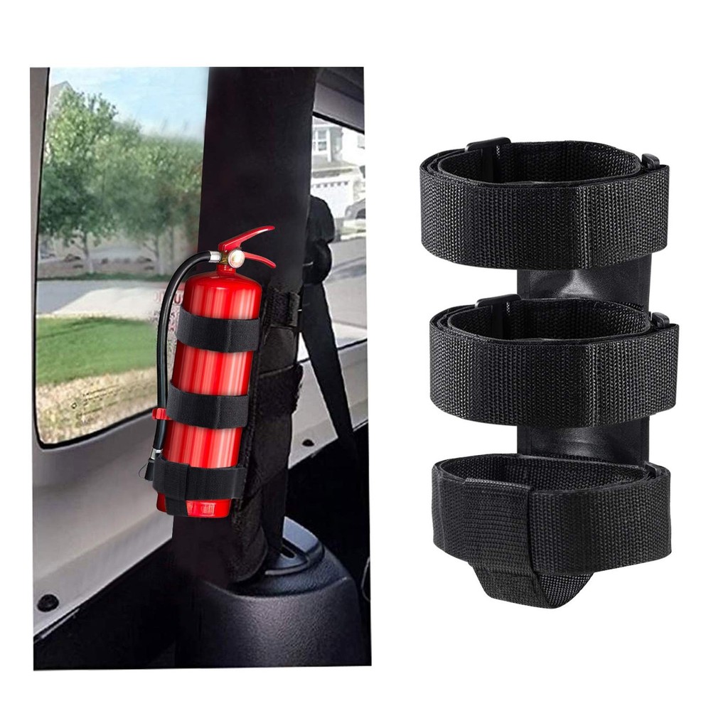 Fire Extinguisher Mount for Roll Bars - Adjustable, Secure, Easy 1 Min. Insta...