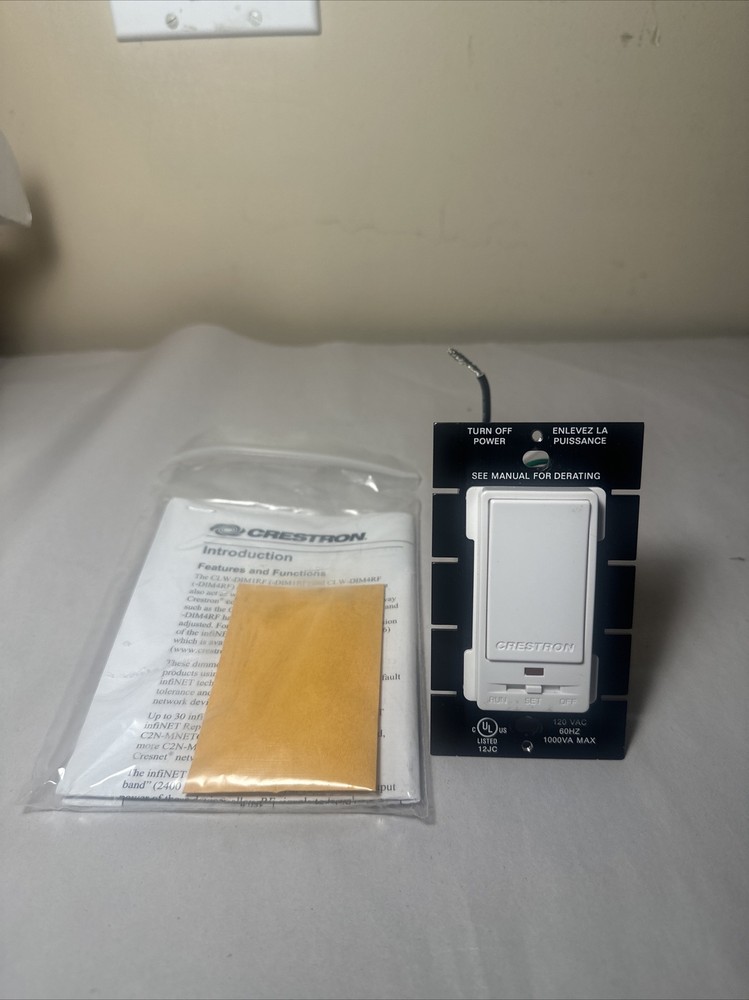 CRESTRON P-DIMRF SINGLE BUTTON PRODIGY WIRELESS DIMMER 6503604
