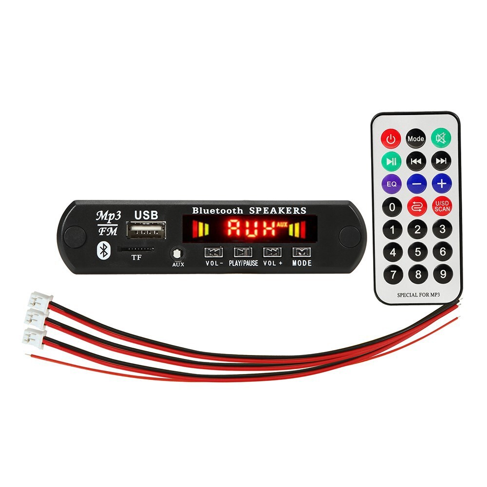 2x25W Amplifier Decoder Board Bluetooth 5.0 Car MP3 Player USB U Disk Recording