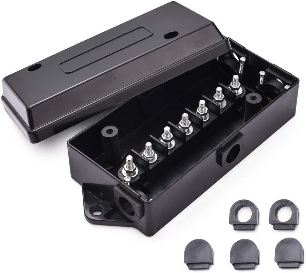 7 Way Trailer Wire Junction Box With Cord 4 Wire Trailer Cable RV Accessories
