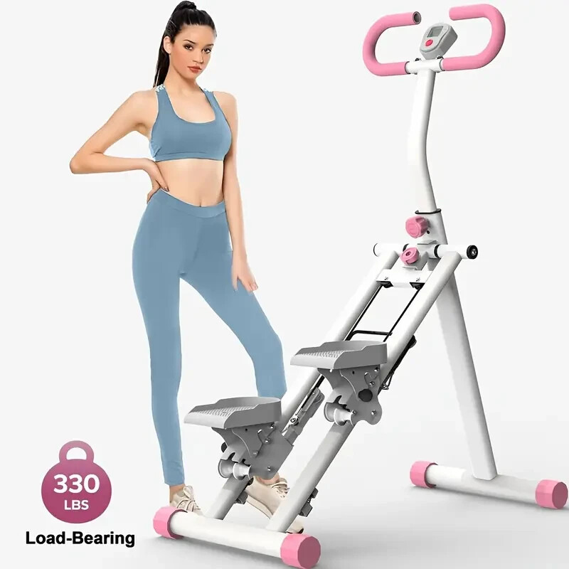 Stair Stepper Vertical Climber Machine Compact Folding Cardio Exercise Climber