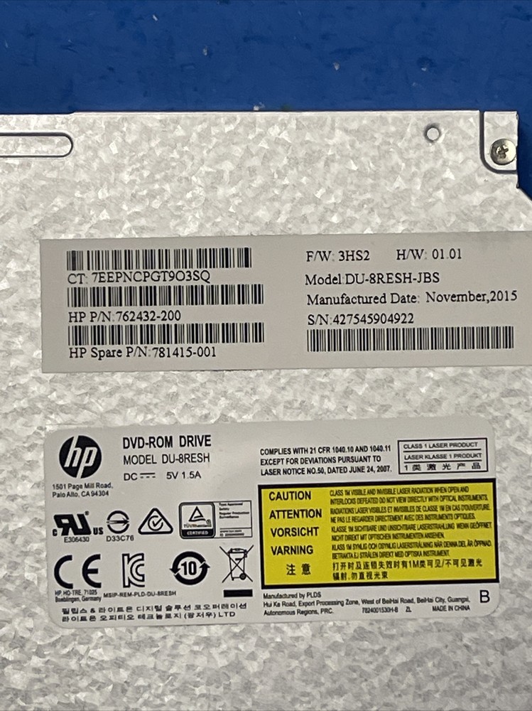 HP Internal SATA DVD/CD ROM Drive DU-8RESH