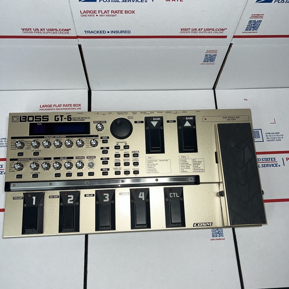 Boss GT-6 Guitar Effects Processor UNIT ONLY - SAME DAY SHIP - 100% WARRANTY