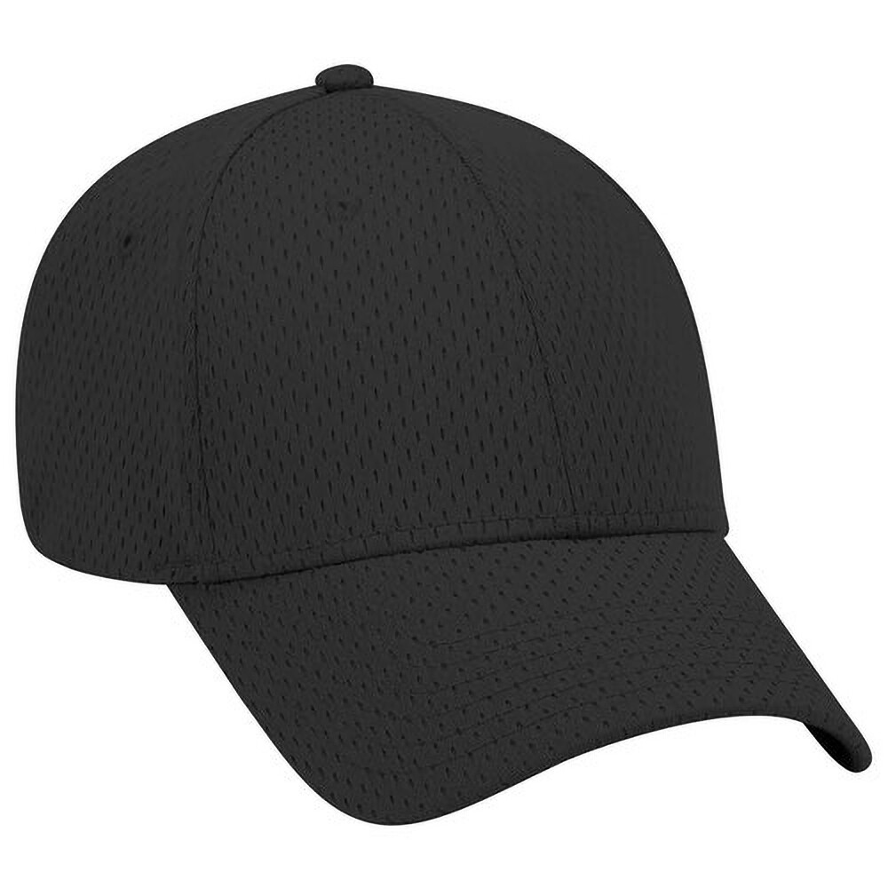 OTTO Cap 6 Panel Polyester Pro Mesh Low Profile Structured Curved Baseball Hat