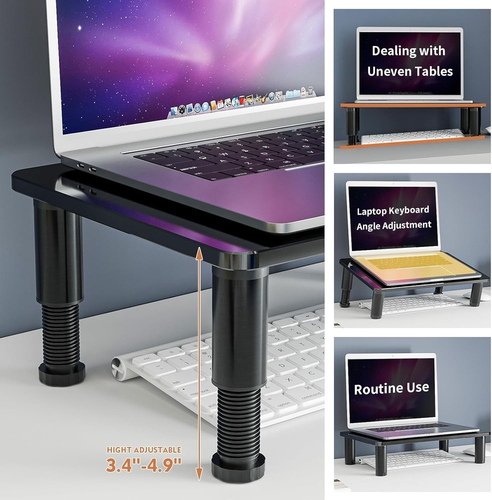Space-Saving Desktop Stand for Monitor/Notebook