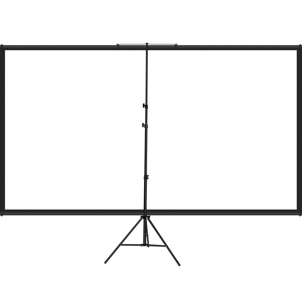 Adjustable Height 110in 4K HD 16:9 Tripod Screen for Projector Use