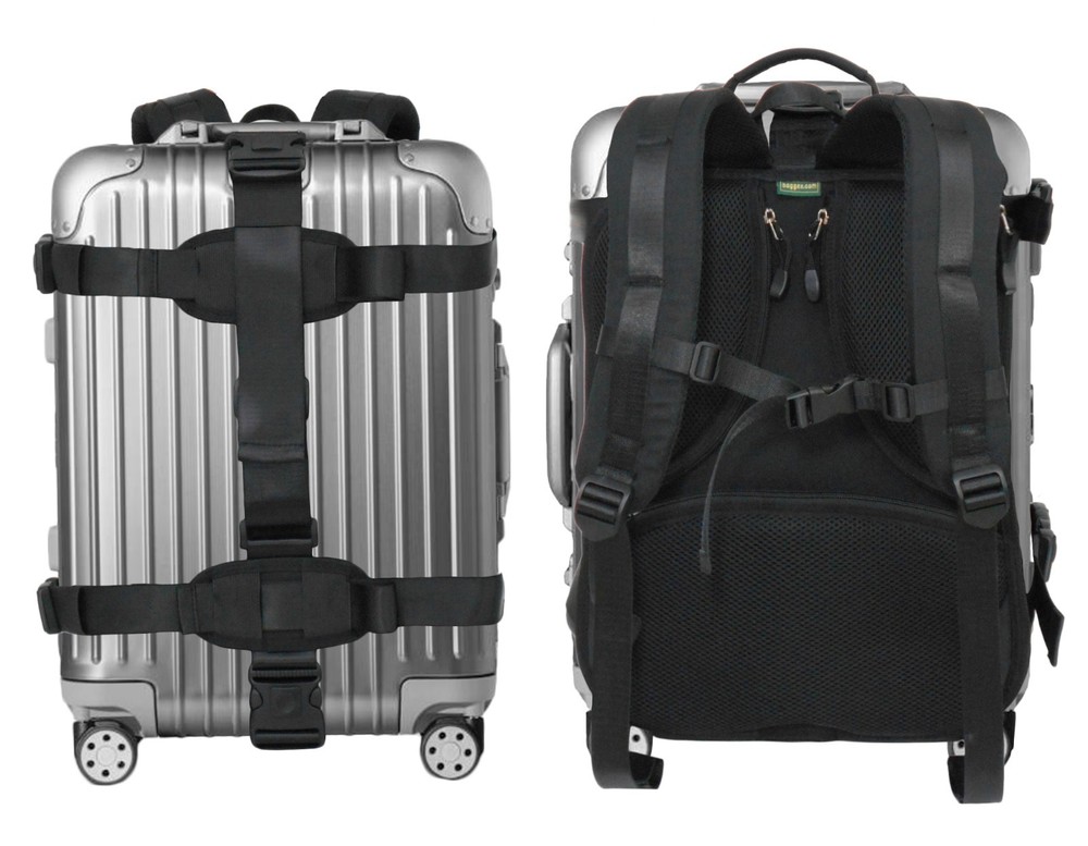 Hardcase / Carry On Trolley Luggage Backpack Conversion System Adjustable Straps