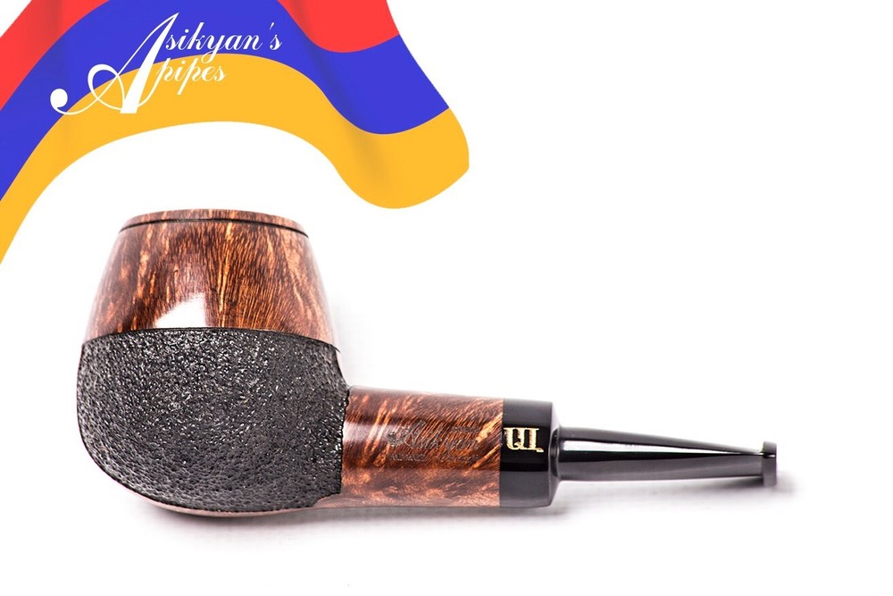 Asikyan Pipe #414/24 Brandy Smooth\Rusticated Hand Made