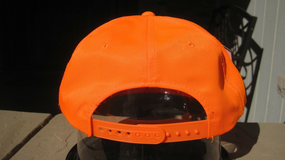 Hunting Cap Blaze-Orange Adjustable Baseball Cap Hat NEW