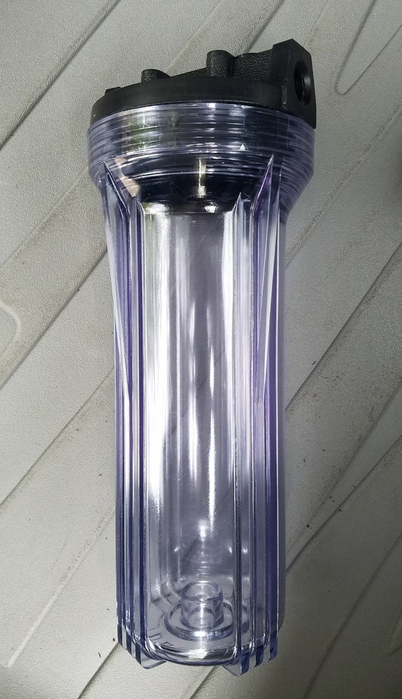 Replacement Single Stage Water Filter Housing Clear Under Sink Filtration Unit