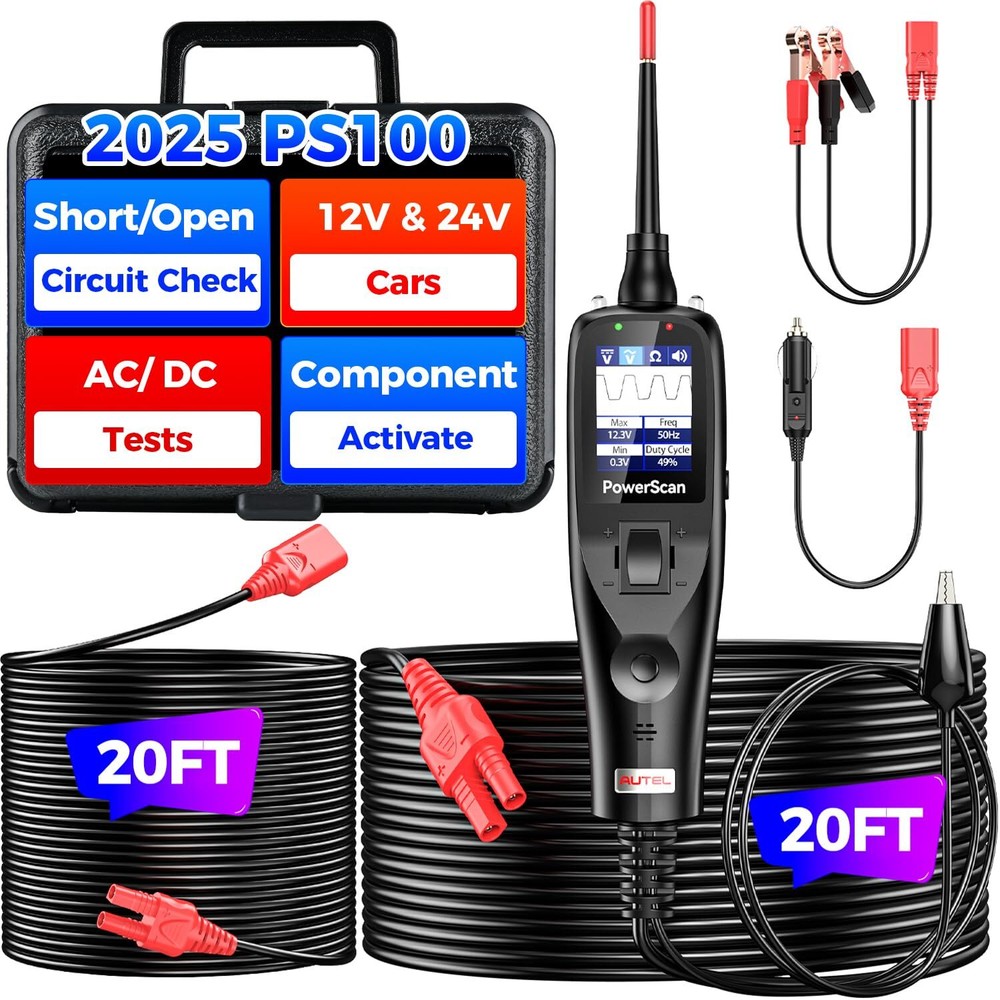 Autel PowerScan PS100 Power Circuit Probe Tester Black