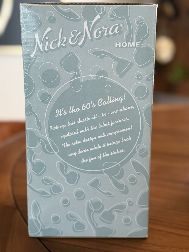 NEW Nick & Nora Candlestick Phone - Metallic Teal -Push Button