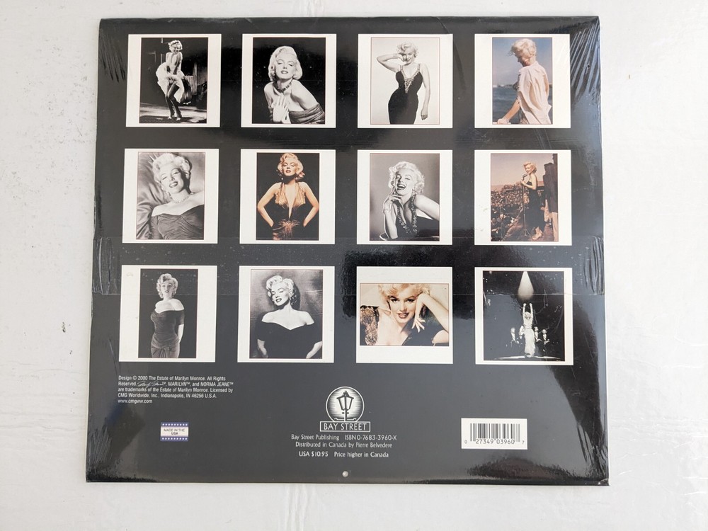 MARILYN MONROE 2001 Wall Calendar