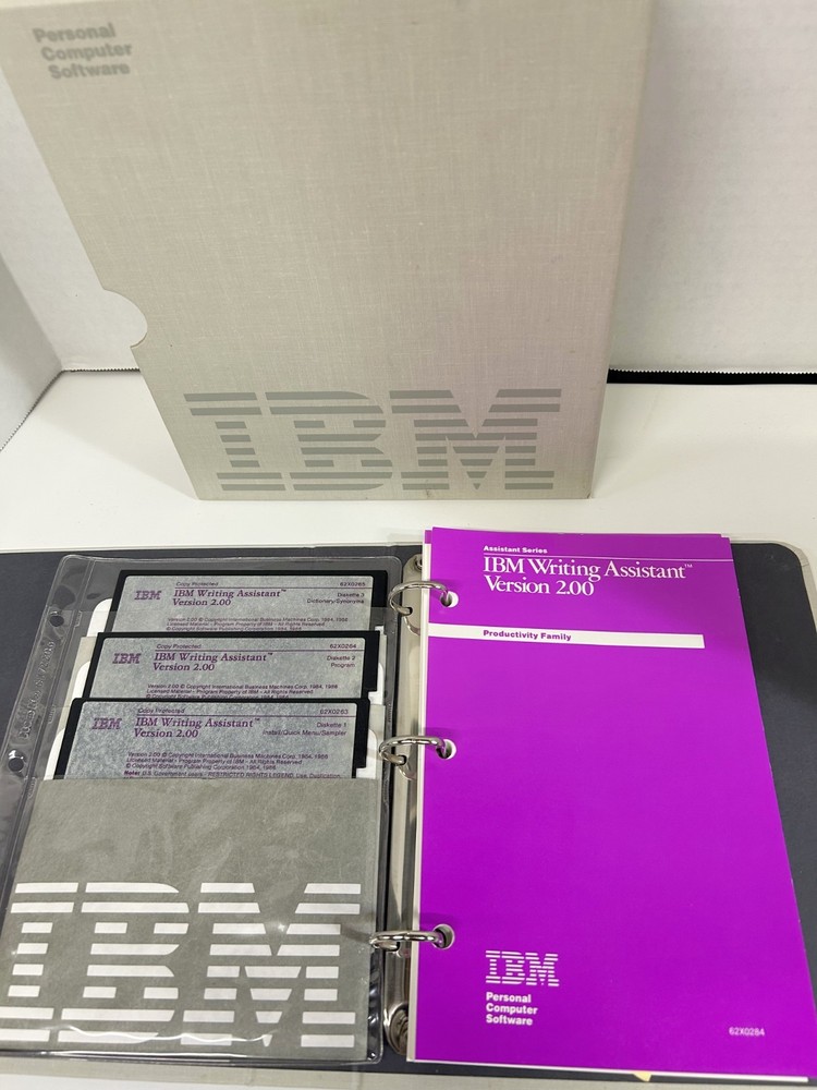 IBM Writing Assistant Vrs 2.0 Manual & Software