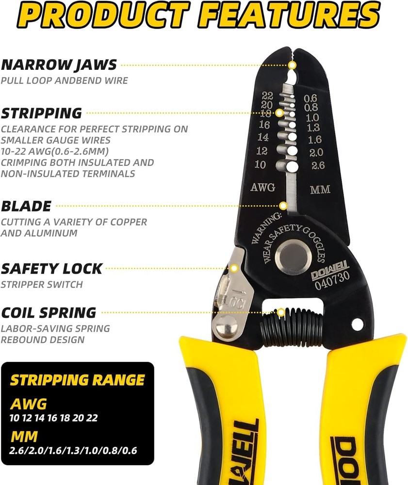 Versatile Wire Stripping Tool – Ideal for Electronics and DIY Projects
