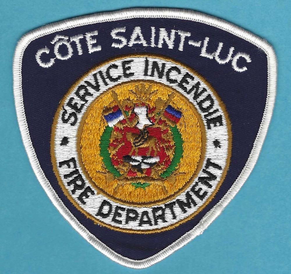 COTE SAINT-LUC QUEBEC CANADA FIRE DEPARTMENT PATCH FLASH