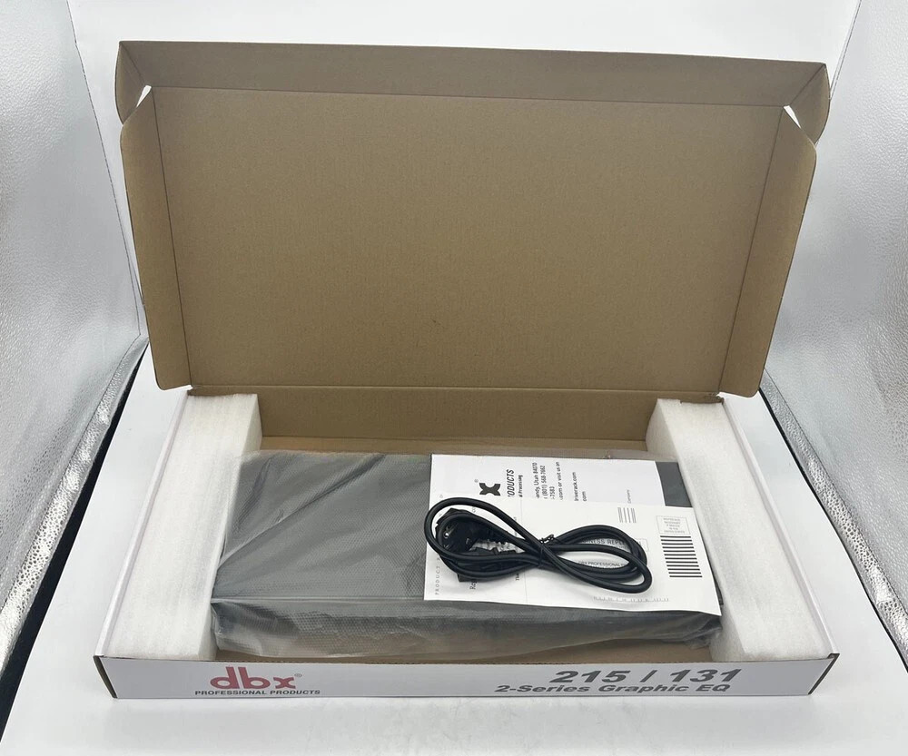 NEW DBX 215 Dual Channel 15-Band Graphic Equalizer Testing Working US