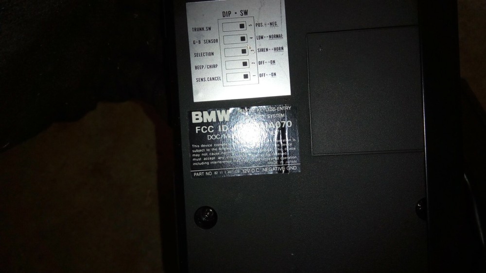 1992 BMW 525i (E34) anti-theft controller & parts
