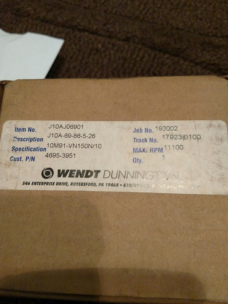 WENDT GRINDING WHEEL j10aj06901