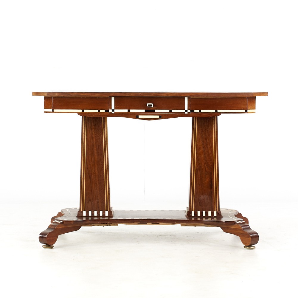 Pedestal Table with Inlay