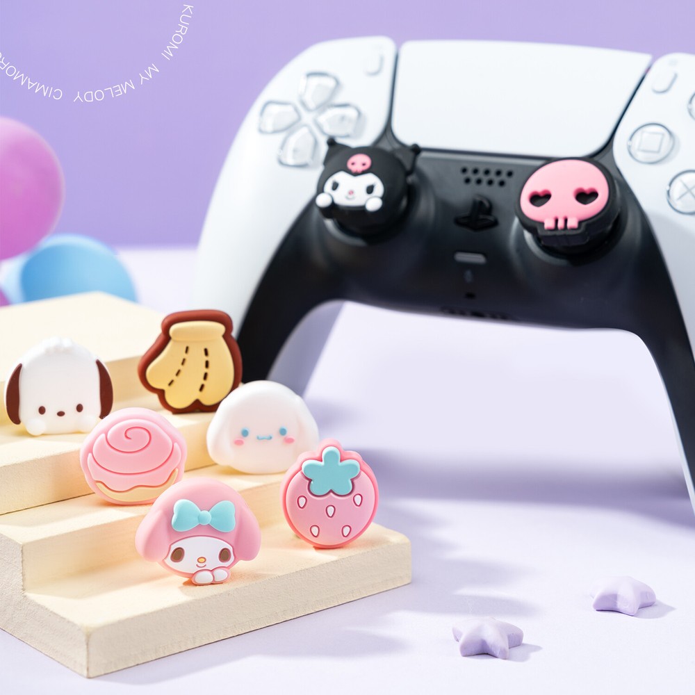 Thumb Grip Caps Joystickstick Caps for PS5 PS4 Switch PRO Controller 4PCS