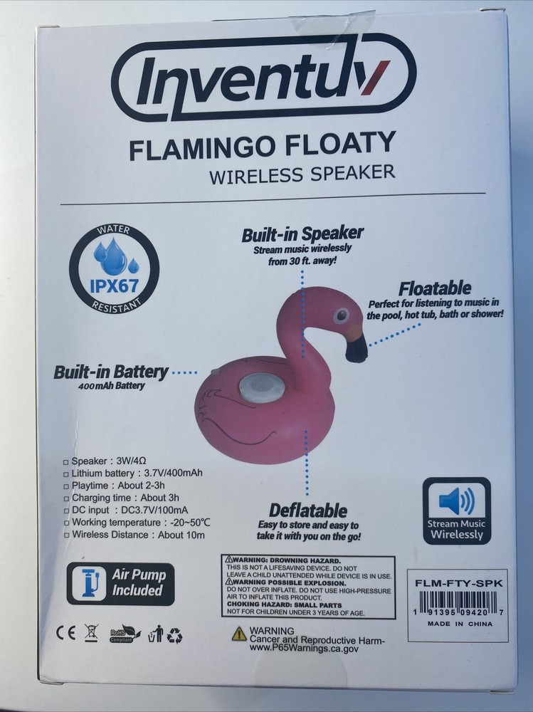 Floating Flamingo Bluetooth Wireless Speaker