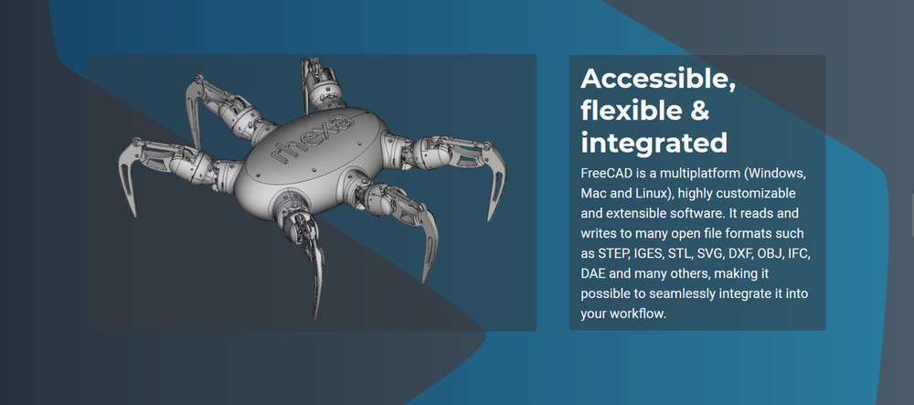 FreeCAD 2D 3D Parametric Graphic Modeling Design Software CNC DWG Windows/MacOS