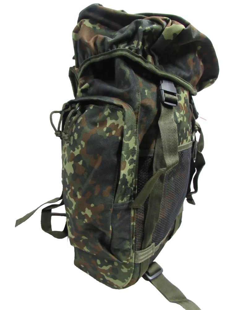 STURM Mil-Tec German Flecktarn Camo Pattern Combat Pack Rucksack with Straps