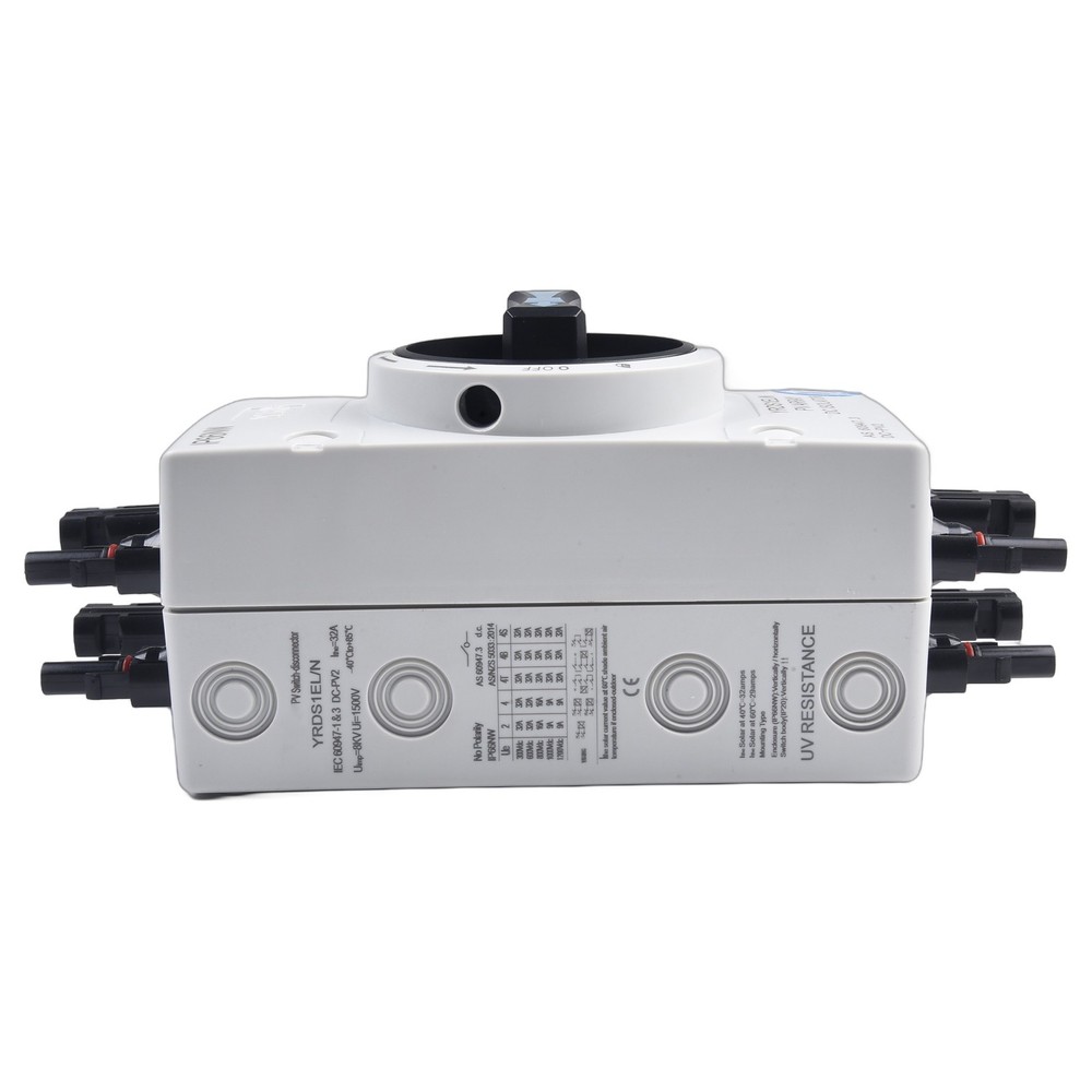 Switch Accessories 1 Pcs 32A /1000VDC 4P ABS For 2 Strings Main Switch