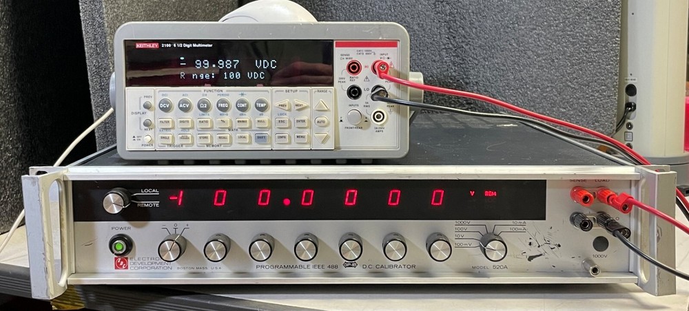Electronic Development Corporation EDC 520A Programmable DC Calibrator w/GPIB