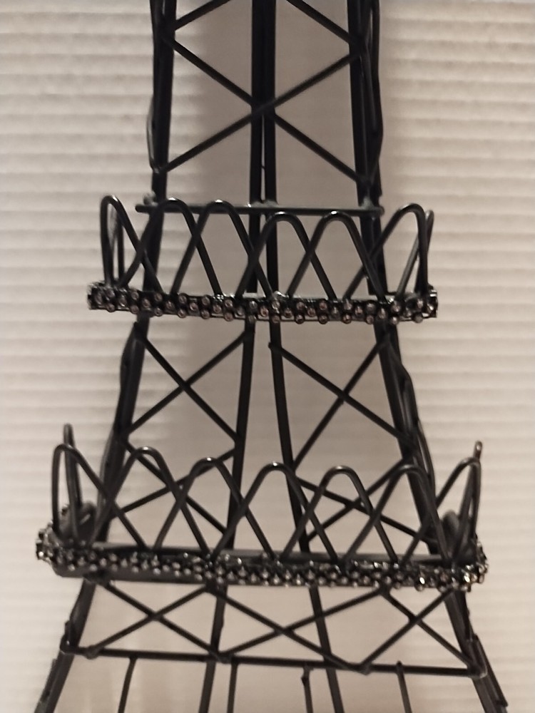 24" Eiffel Tower Structure Paris Wall Decor Metal Black