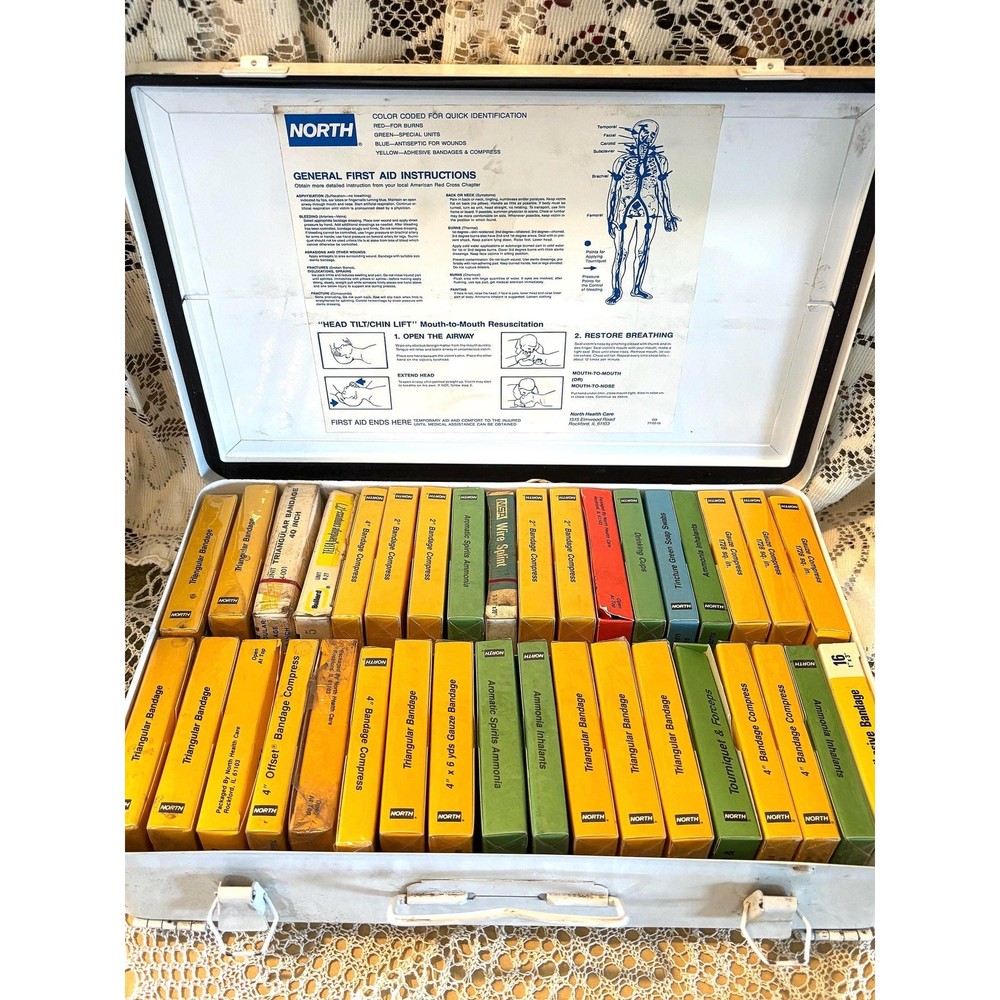 Vintage National Mine Complete First Aid Kit