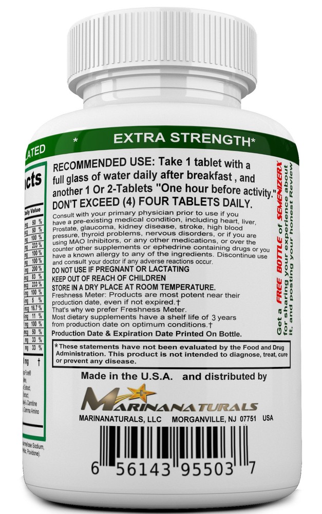 SEMENIZERX EXTRA - Loads Volumizer. Testosterone Booster.