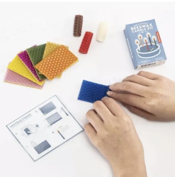 Multicolor Beeswax Candle Making Kit~Kikkerland, New