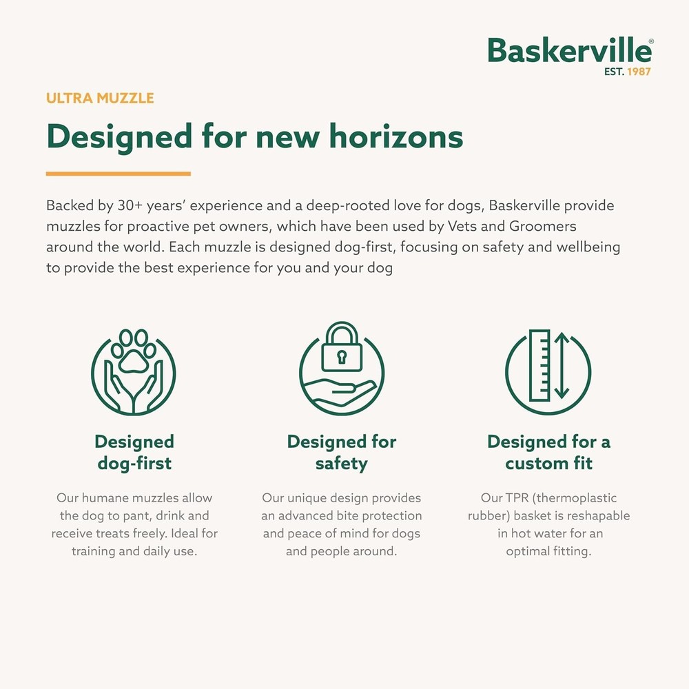 Ultra Muzzle: Adjustable and Breathable Training Muzzle for Large Dogs, Size 5