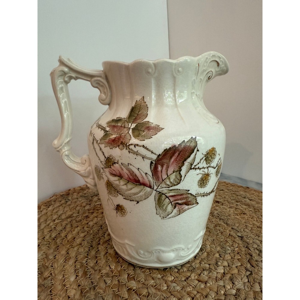 Vintage Edwin Bennett Pottery ironstone pitcher/jug