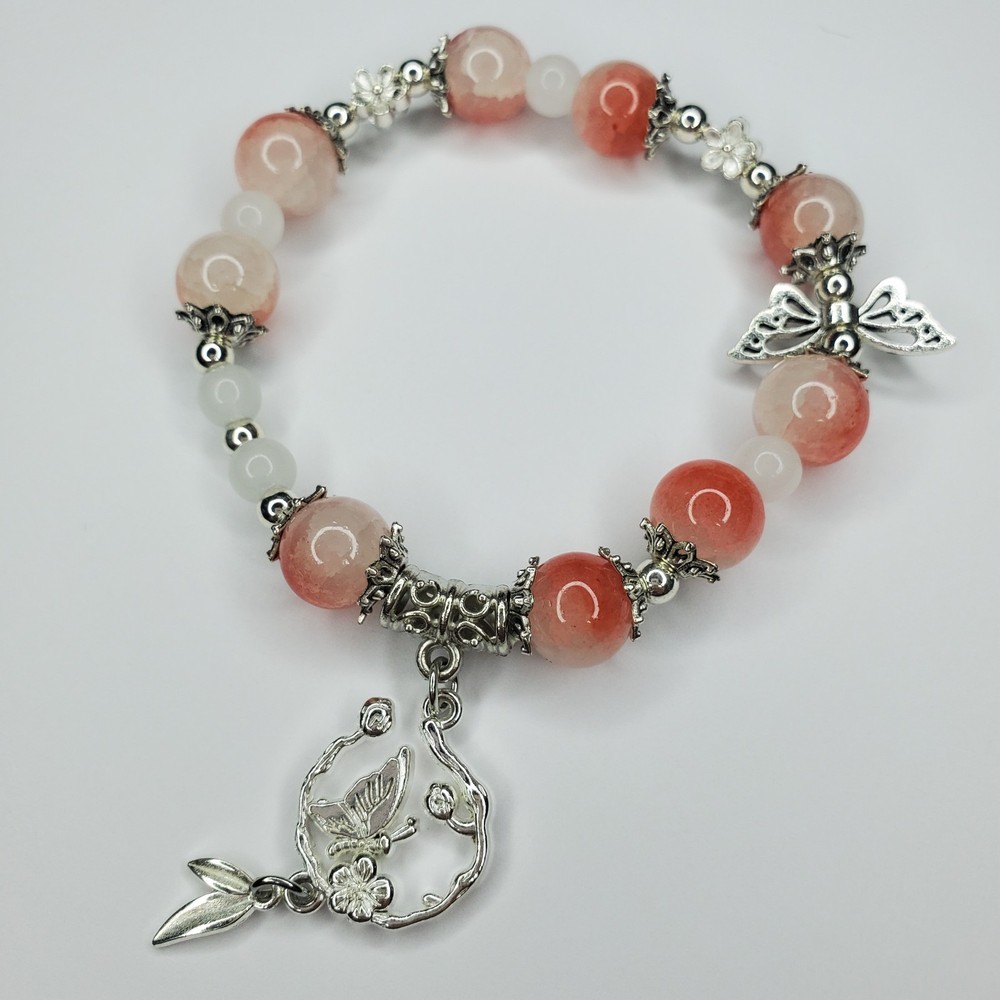 Hand crafted artisan unique gemstone bracelet