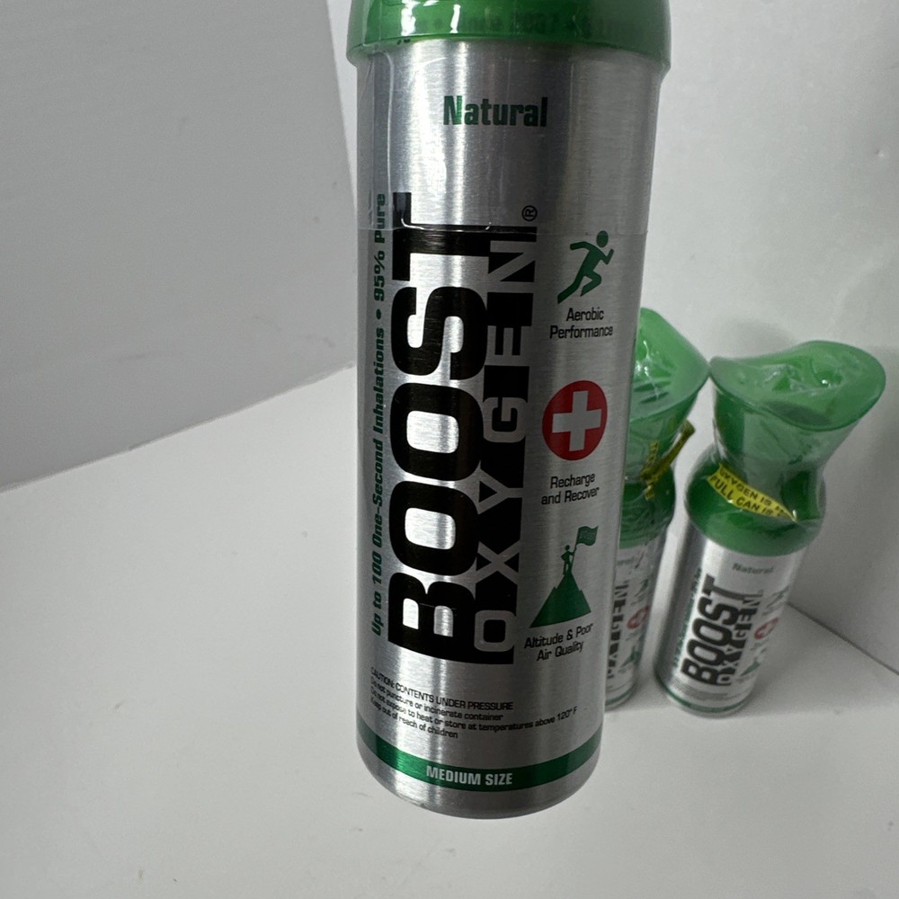 Boost Oxygen 95% Pure Oxygen Natural - Medium 5 Litrers (Pack of 3)