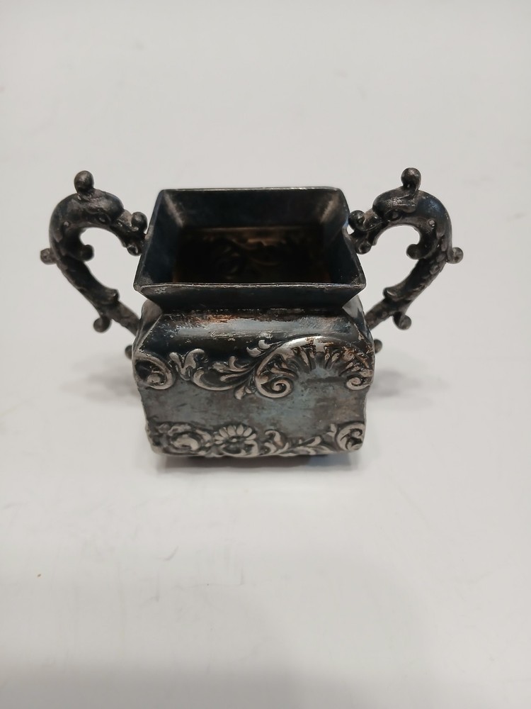 Antique E.G. Webster & Son 330, Silver Plated Small Container 1800's