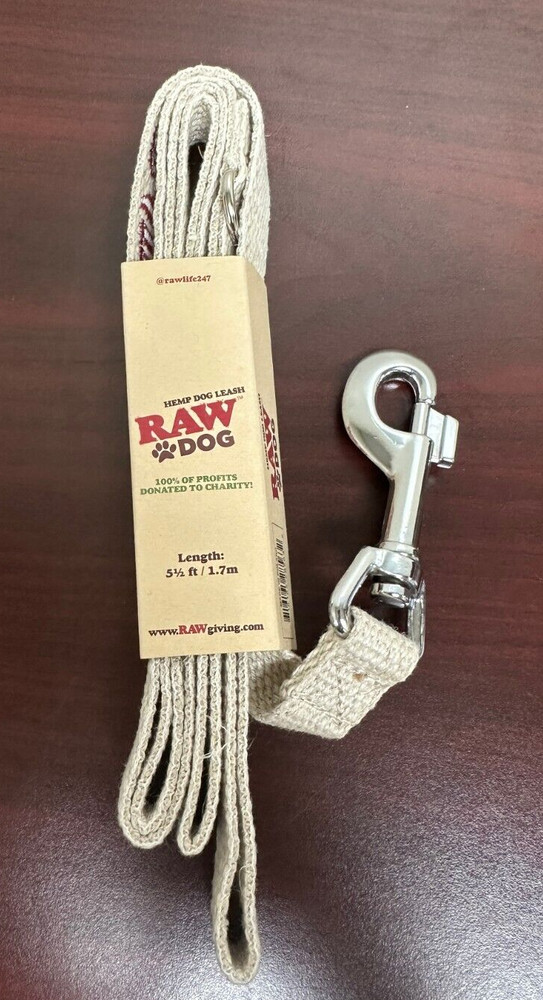 RAW HEMP DOG LEASH~5 1/2FT~NEW