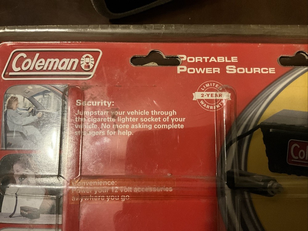 Coleman Powermate Emergency Car Starter with 2 Volt Power Source PMB8110