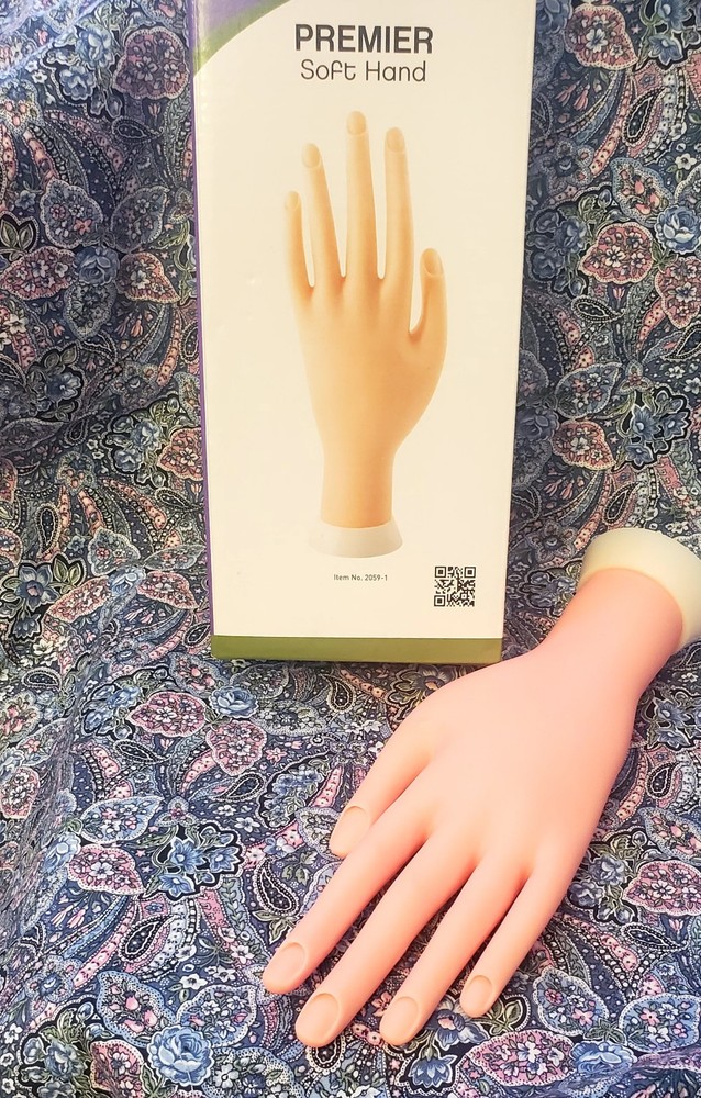 Practice L Hand- Soft Plastic Acrylic Nails, Manicures, Etc.
