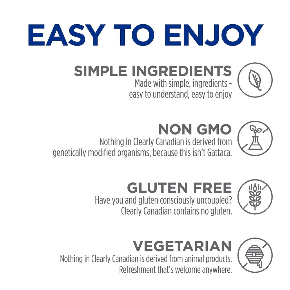 Clearly Canadian Zero Sugar Tropical Splash Sparkling Water Beverage, Zero Su...