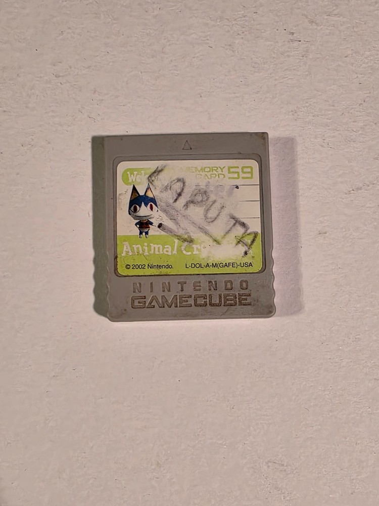 Animal Crossing Memory Card Nintendo GameCube ☆ Authentic ☆☆