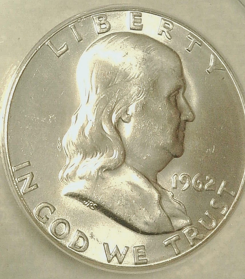 1962 Silver Benjamin Franklin Half Dollar ANACS MS 65