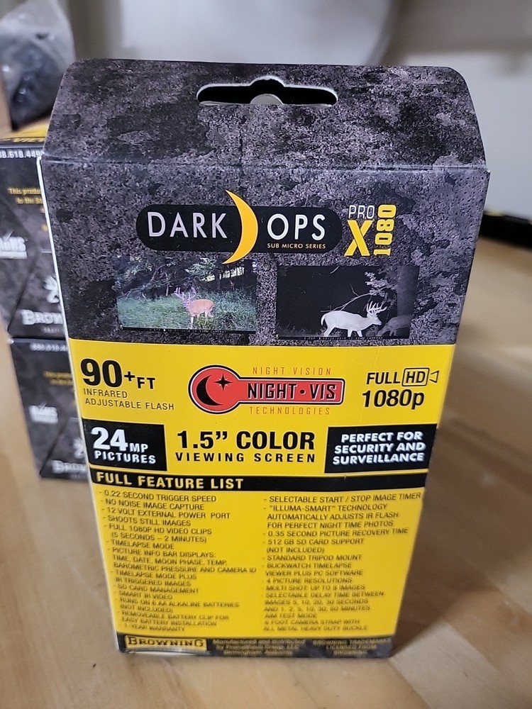 Browning Dark Ops Pro X 108 Trail Camera 24 MP