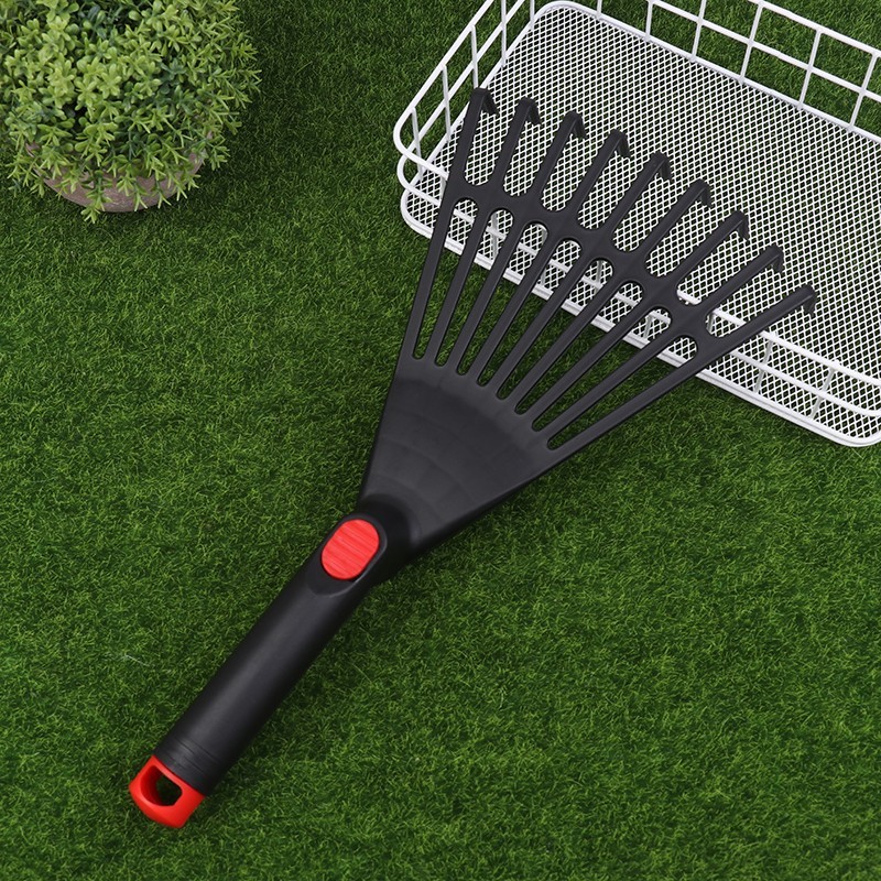 Rake Garden Grass Leaf Plastic Rake 1Pc Plastic Lawn Hand Tool With Handle Tool