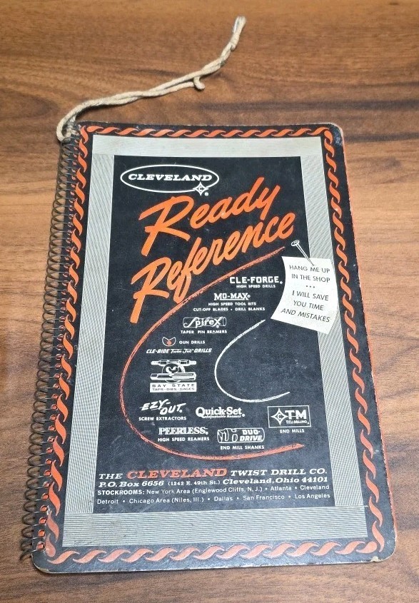 1964 Cleveland Twist Drill Ready Reference Tools